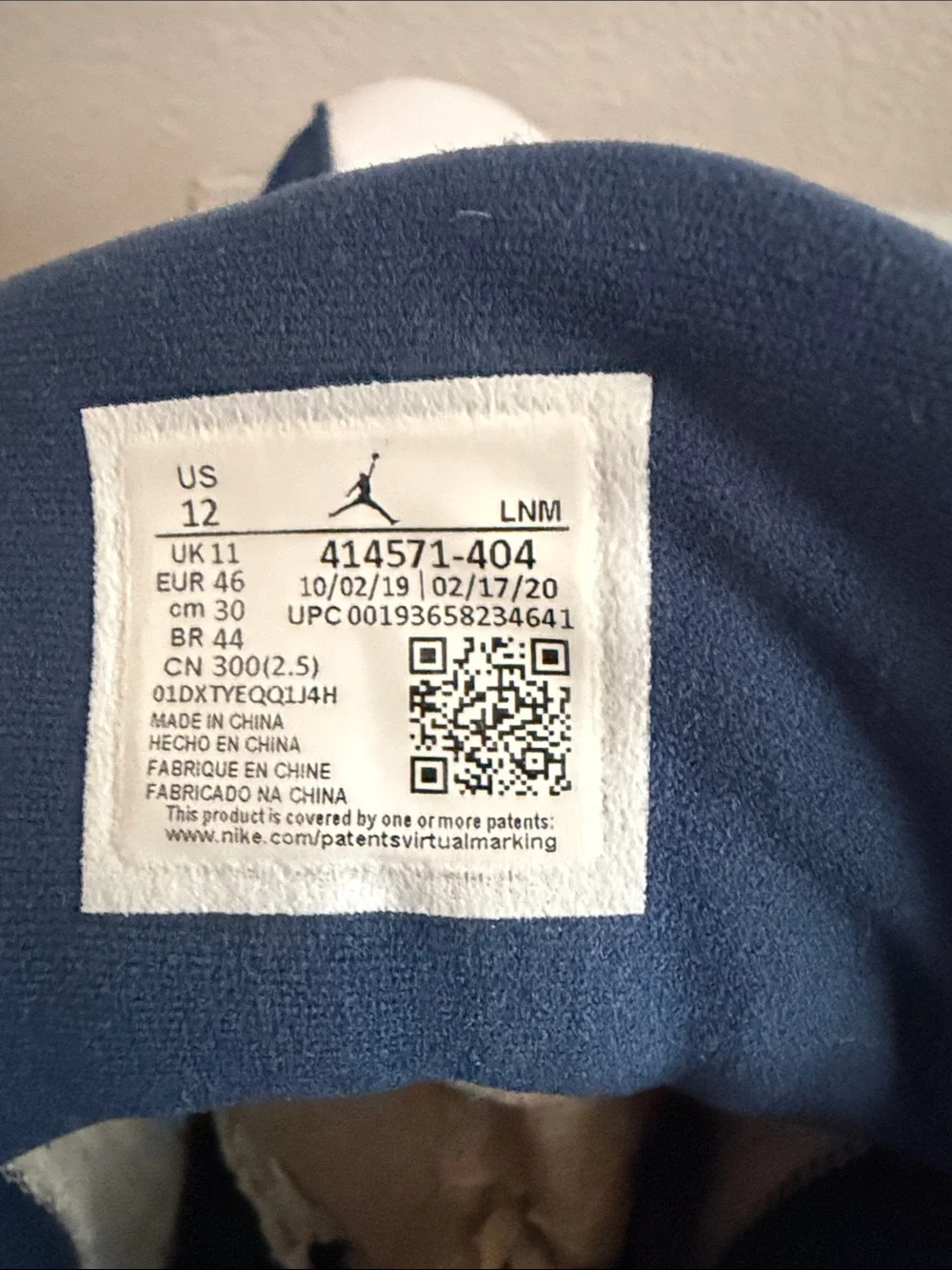 Jordan High-Top Sneakers in White and Navy